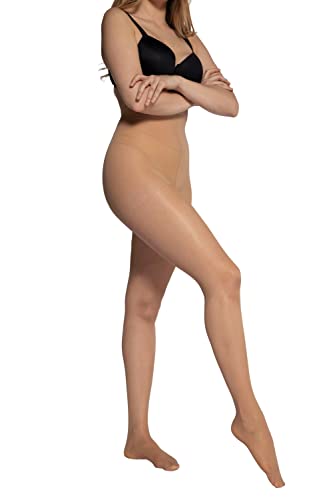 Ulla Popken Damen Stützstrumpfhose, 40den Stützstrümpfe, Teint, 56-58 EU von Ulla Popken