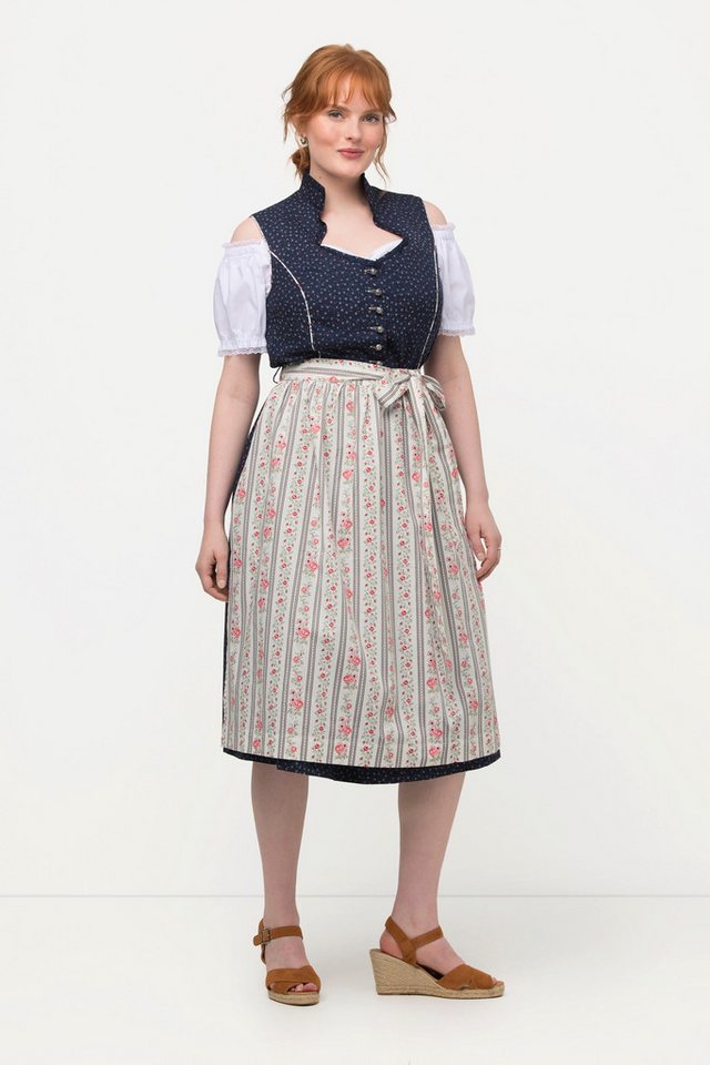 Ulla Popken Dirndl Dirndl Herzausschnitt Schmuckknöpfe ärmellos von Ulla Popken