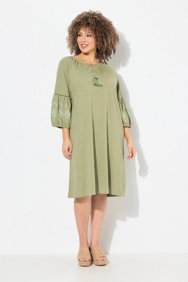 Ulla Popken Jerseykleid Jerseykleid Stickerei A-Linie Tunika-Ausschnitt Ulla Popken Jerseykleid Jerseykleid Stickerei A-Linie Tunika-Ausschnitt von Ulla Popken