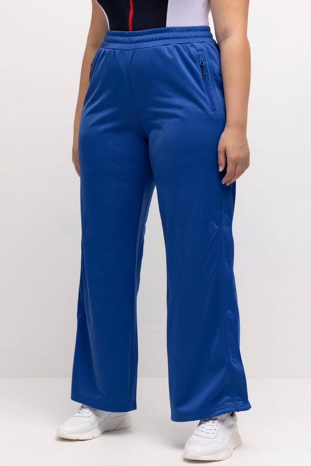 Ulla Popken Jogginghose Jogginghose Knöpfe weites Bein recycelt von Ulla Popken