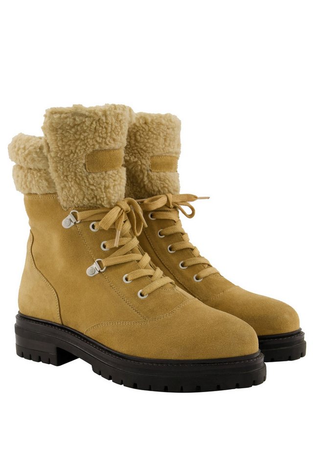 Ulla Popken Lederboots Teddyfleece-Futter Wechselfußbett Stiefel von Ulla Popken