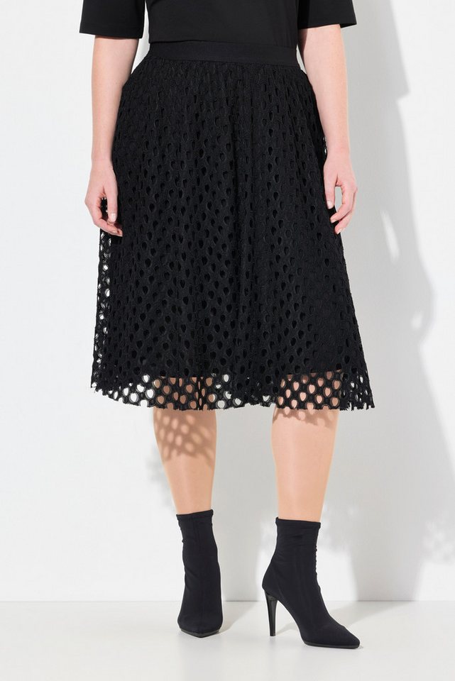 Ulla Popken Midirock Midirock Lochspitze A-Linie Elastikbund von Ulla Popken