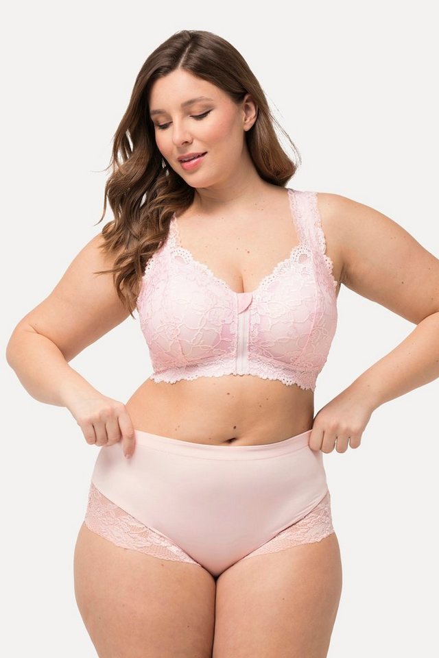 Ulla Popken Miederhose Midislip transparente Spitze hinten gerafft von Ulla Popken