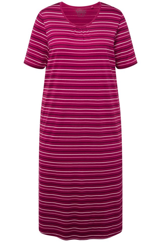 Ulla Popken Nachthemd Nachthemd Ringel Rundhals Halbarm von Ulla Popken