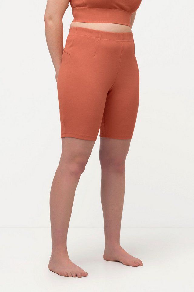 Ulla Popken Radlerhose Yoga-Radler Rippjersey Slim Biobaumwolle von Ulla Popken