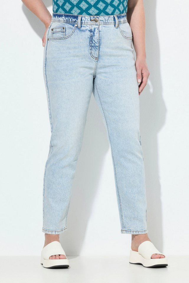 Ulla Popken Regular-fit-Jeans Mom-Jeans modische Waschung 5-Pocket-Schnitt Ulla Popken Regular-fit-Jeans Mom-Jeans modische Waschung 5-Pocket-Schnitt von Ulla Popken