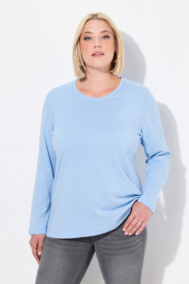 Ulla Popken T-Shirt Shirt Slim Rundhalsausschnitt Langarm Ulla Popken T-Shirt Shirt Slim Rundhalsausschnitt Langarm von Ulla Popken