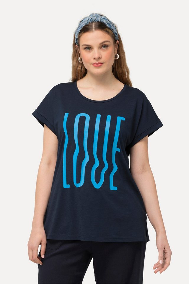 Ulla Popken T-Shirt T-Shirt oversized LOVE Halbarm von Ulla Popken