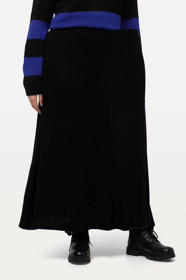 Ulla Popken Schlupfrock Strick-Midirock A-Linie Elastikbund von Ulla Popken