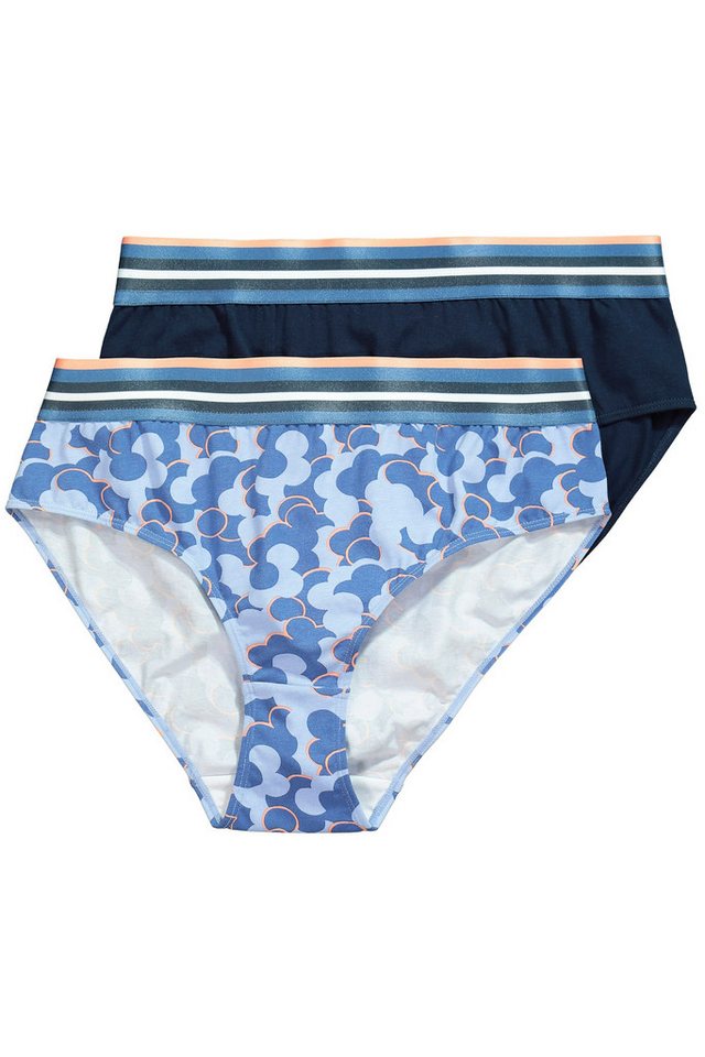 Ulla Popken Slip Midislips 2er-Pack Rippjersey Muster/uni Ulla Popken Slip Midislips 2er-Pack Rippjersey Muster/uni von Ulla Popken