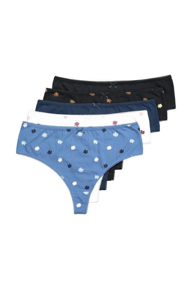 Ulla Popken Slip Strings 5er-Pack Millefleur/einfarbig von Ulla Popken