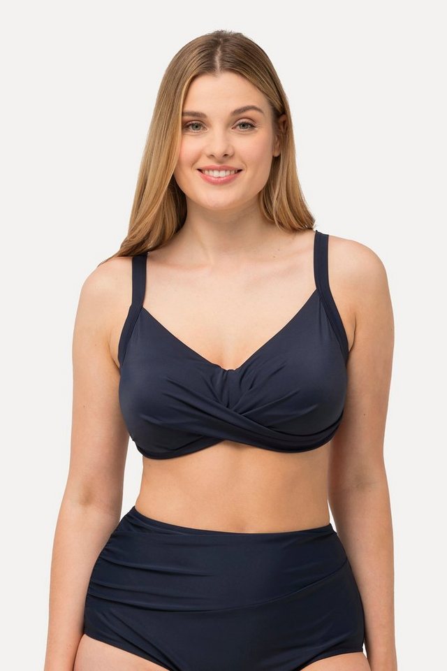 Ulla Popken Bustier-Bikini Bikini-Top Drapierung Softcups Träger verstellbar von Ulla Popken