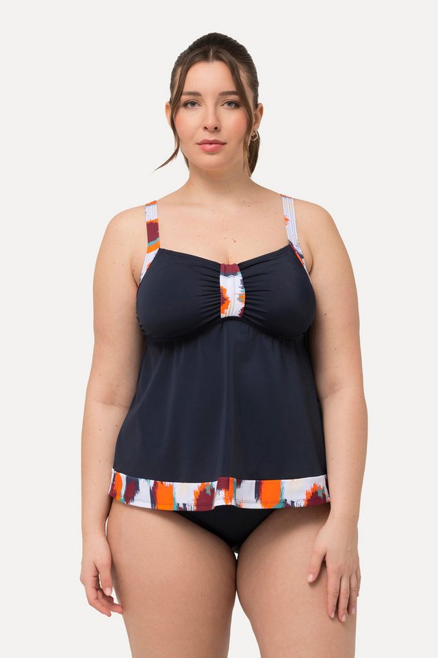 Ulla Popken Tankini Tankini Fleckenmuster Softcups Träger verstellbar von Ulla Popken