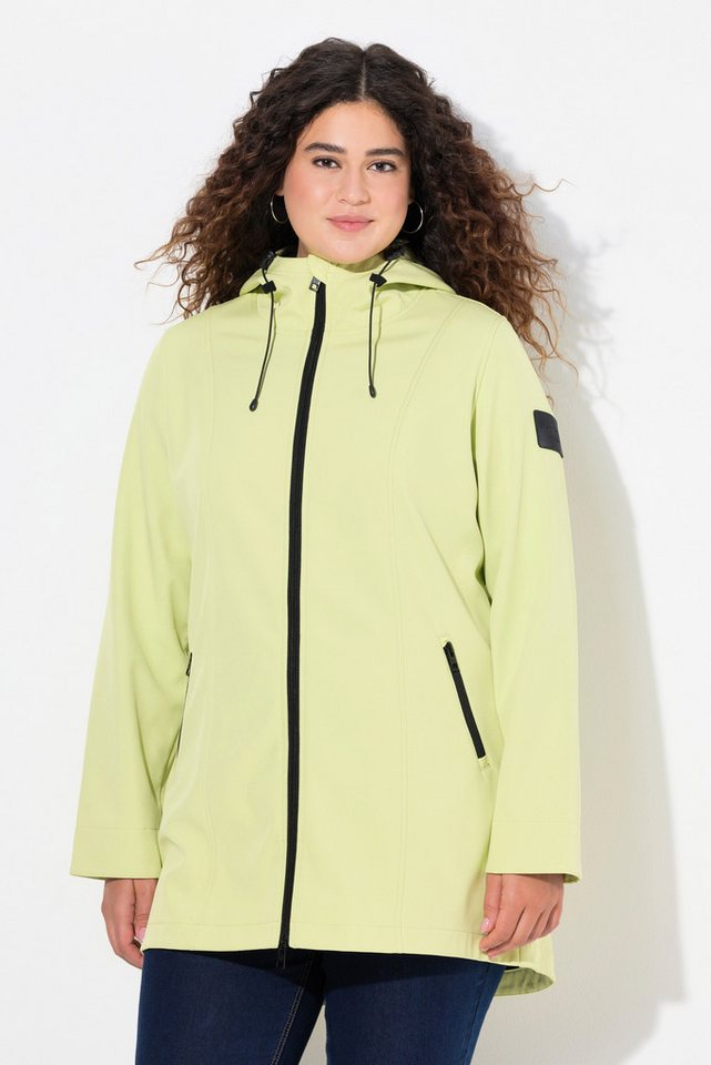 Ulla Popken Softshelljacke HYPRAR Long-Softshelljacke wasserabweisend A-Linie von Ulla Popken