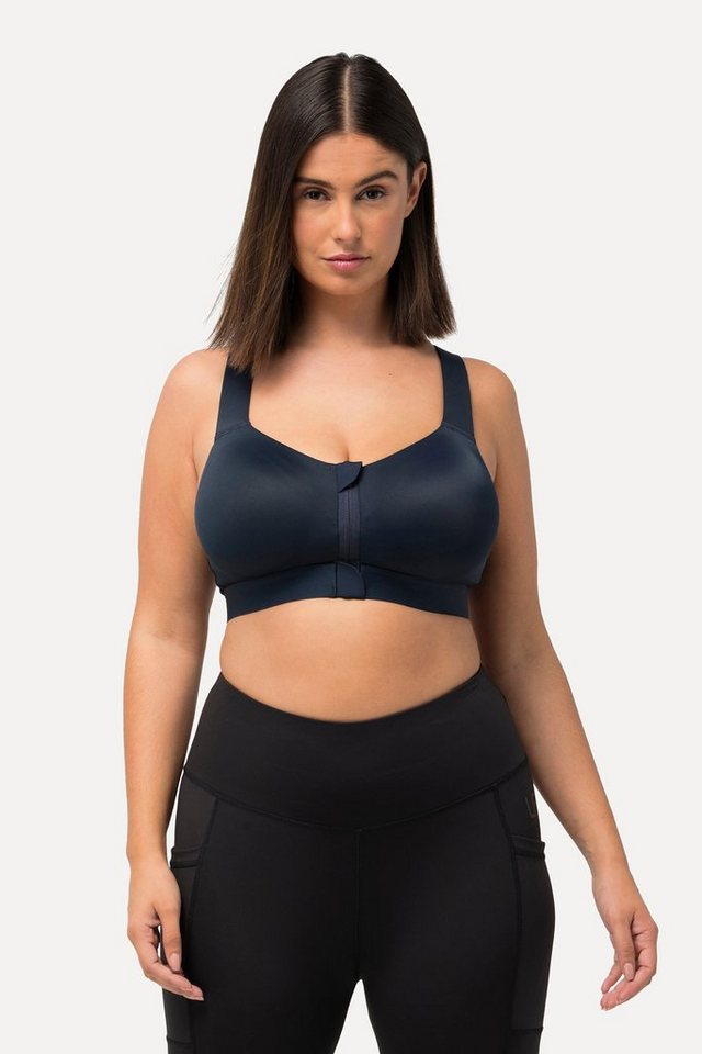 Ulla Popken Sport-BH Sport-BH ohne Bügel Zipper gekreuzte Träger Ulla Popken Sport-BH Sport-BH ohne Bügel Zipper gekreuzte Träger von Ulla Popken