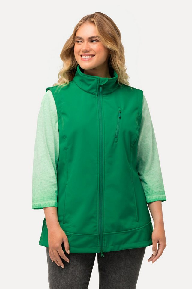 Ulla Popken Steppweste Softshellweste Fleecefutter 2-Wege-Zipper von Ulla Popken