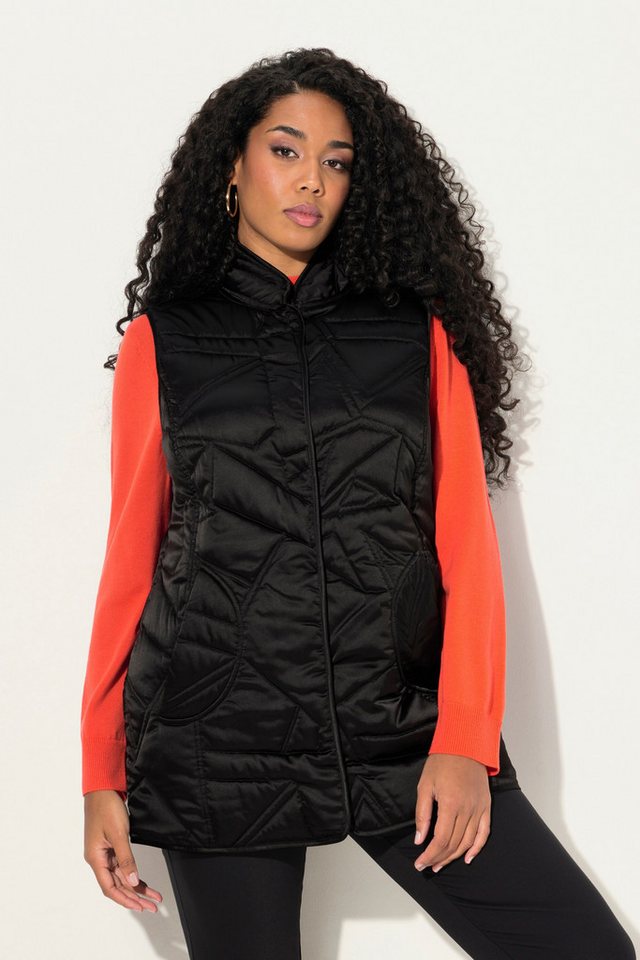 Ulla Popken Steppweste Steppweste Rundhals Daunenoptik ärmellos von Ulla Popken