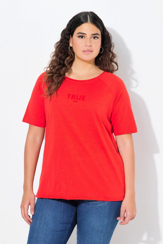 Ulla Popken T-Shirt Shirt Ringel Rundhals Halbarm offenkantig Ulla Popken T-Shirt Shirt Ringel Rundhals Halbarm offenkantig von Ulla Popken