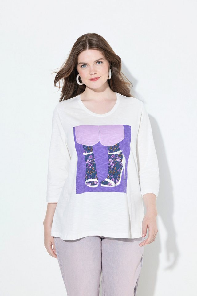 Ulla Popken T-Shirt Shirt Schuhe Classic Rundhalsausschnitt 3/4-Arm von Ulla Popken