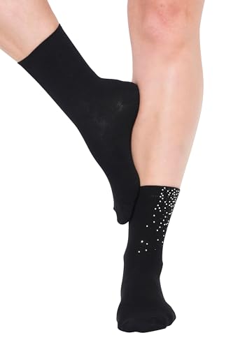 Ulla Popken TruYou Damen große Größen Übergrößen Plus Size TRUYOU Strümpfe, Strass schwarz 39-42 834893100-2+ von Ulla Popken