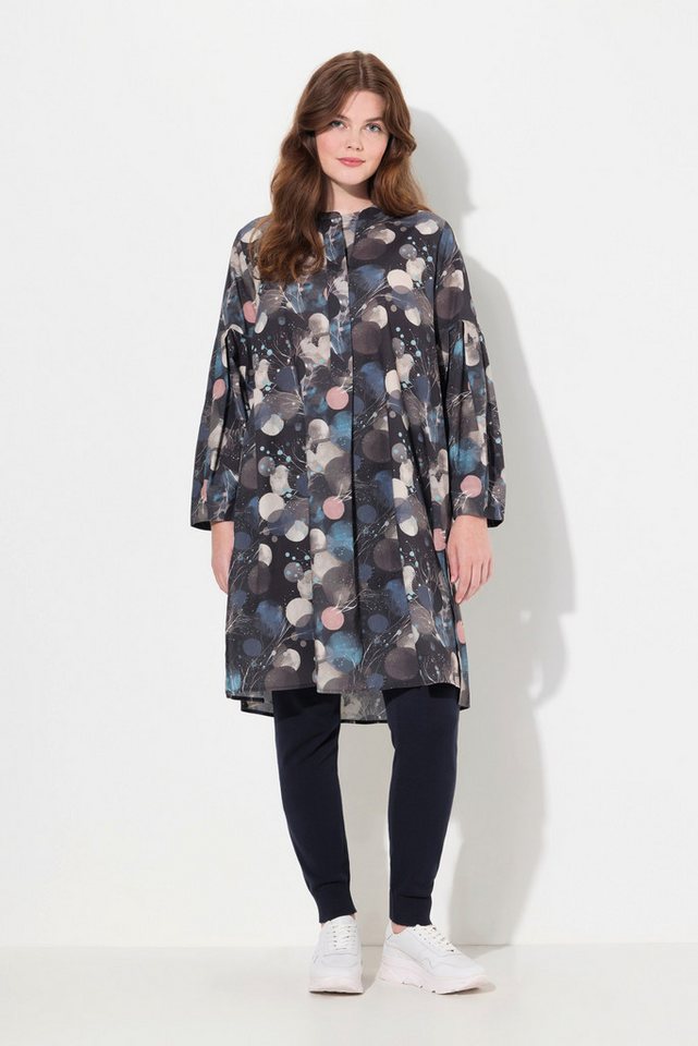 Ulla Popken Tunika Longbluse A-Linie Rundhals Langarm Biobaumwolle von Ulla Popken