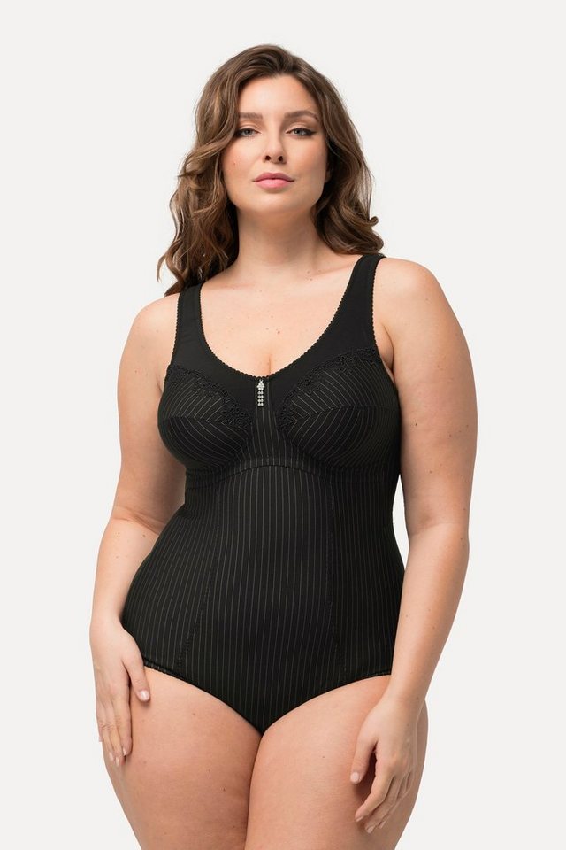 Ulla Popken Unterhemd Shaping-Hemd Nadelstreifen ohne BH tragbar von Ulla Popken