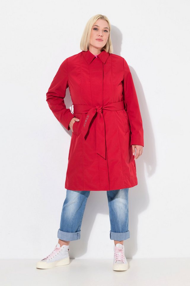 Ulla Popken Wintermantel HYPRAR Softshell-Trenchcoat wasserabweisend Gürtel von Ulla Popken