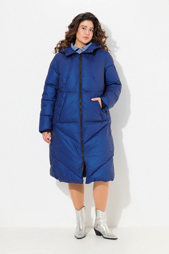 Ulla Popken Wintermantel Steppmantel A-Linie Kapuze Kordel Windfang von Ulla Popken