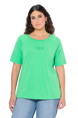 Ulla Popken Women's, Ringel, Rundhals, Halbarm, offenkantig T-Shirts, Mintgrün, 62/64 Ulla Popken Women's, Ringel, Rundhals, Halbarm, offenkantig T-Shirts, Mintgrün, 62/64 von Ulla Popken