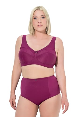 Ulla Popken Women's Entlastungs-BH, Struktur, ohne Bügel, Cup C-H Bra, Fuchsia pink, 95D von Ulla Popken