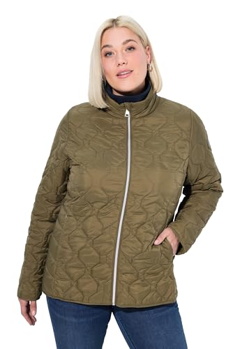 Ulla Popken Women's HYPRAR Leichtstepp, wasserdicht, recycelt Jacken, Dunkles Oliv, 62-64 von Ulla Popken