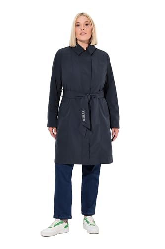 Ulla Popken Women's HYPRAR Softshell-Trenchcoat, wasserabweisend, Gürtel Mäntel, Marine, 62/64 Ulla Popken Women's HYPRAR Softshell-Trenchcoat, wasserabweisend, Gürtel Mäntel, Marine, 62/64 von Ulla Popken