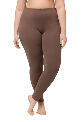 Ulla Popken Women's Leggings, Skinny, Elastikbund, Oeko-TEX Casual Pants, nougatbraun, 7XL / 32L von Ulla Popken