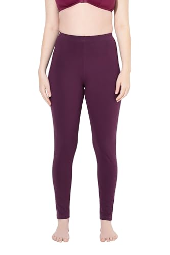 Ulla Popken Women's Leggings, Skinny, Elastikbund, Oeko-TEX Casual Pants, traubenrot, 56W / 32L von Ulla Popken