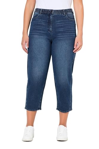 Ulla Popken Women's Mom, konisches Bein, Komfortbund Jeans, Dark Blue Denim, 58 von Ulla Popken