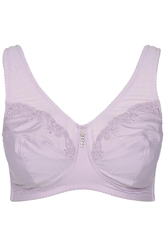 Ulla Popken Womenswear 658495800 Curvy Kelly Stütz-BH mit Nadelstreifen, Mauve Pink, Größe 115C, Mauve Pink, 48C von Ulla Popken