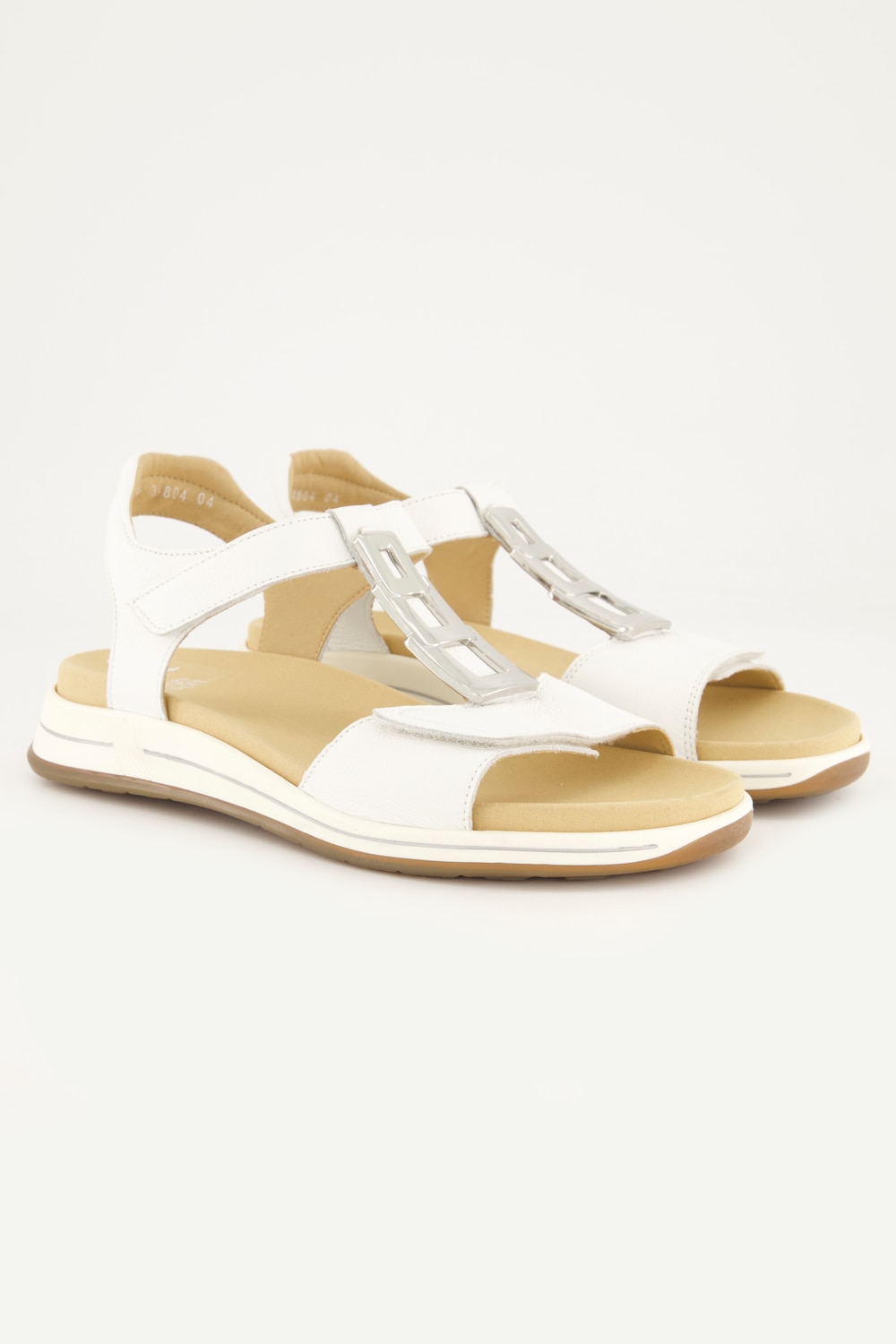 ara Leder-Sandalen, Damen, weiß, Größe: 38, Sonstige/Leder, Ulla Popken von Ulla Popken