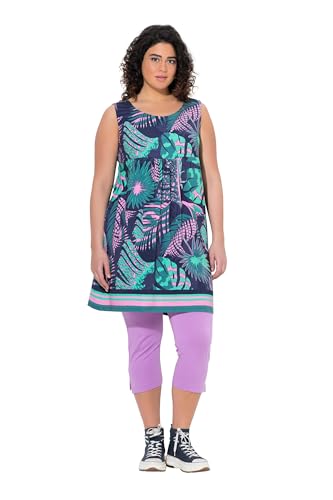gs1 data protected company 4069787000005 Women's Jerseykleid, Bedruckt, A-Linie, Rundhals, ärmellos Dress, Marine, 46-48 von Ulla Popken