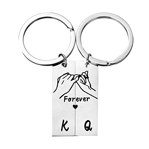 Passender Schlüsselanhänger für Paare, König und Königin für immer Liebe, Herzschmuck für Sie und Ihn, Freundin, Freund Y1140 Passender Schlüsselanhänger für Paare, König und Königin für immer Liebe, Herzschmuck für Sie und Ihn, Freundin, Freund Y1140 von Uloveido