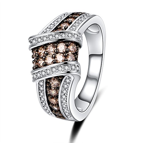 Uloveido Schwarz AAA Zirkon Kristall Erstellt Diamant Pflastern Mode Weißes Vergoldung Weiblichen Originalität für Frauen Geschenk Y362 von Uloveido