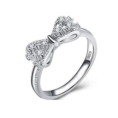 Uloveido frauen 925 sterling silber cz zirkon band bogen knoten unendlichkeit glut versprechen hochzeit ringe y383 Uloveido frauen 925 sterling silber cz zirkon band bogen knoten unendlichkeit glut versprechen hochzeit ringe y383 von Uloveido