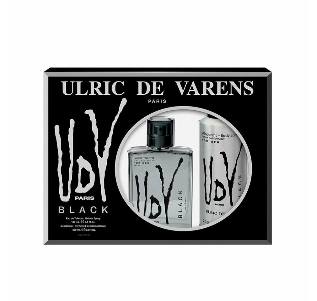 Ulric De Varens Duft-Set Ulric De Varens UDV Black For Men EdT 100ml Set 2 Artikel von Ulric De Varens