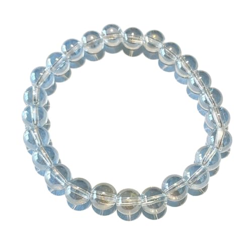 Angel Aura Bergkristall Edelstein Armband Stretcharmband schimmernd DisplayLength 17 von Ulrike Schmitt Edelsteinkreationen