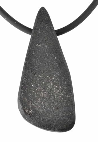 Basalt Vulkangestein Edelstein Anhänger gebohrt von Ulrike Schmitt Edelsteinkreationen