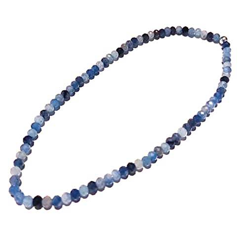 Blauquarz facettiert Edelstein Stretch Fußkettchen blau Längenwahl DisplayLength 25 Blauquarz facettiert Edelstein Stretch Fußkettchen blau Längenwahl DisplayLength 25 von Ulrike Schmitt Edelsteinkreationen