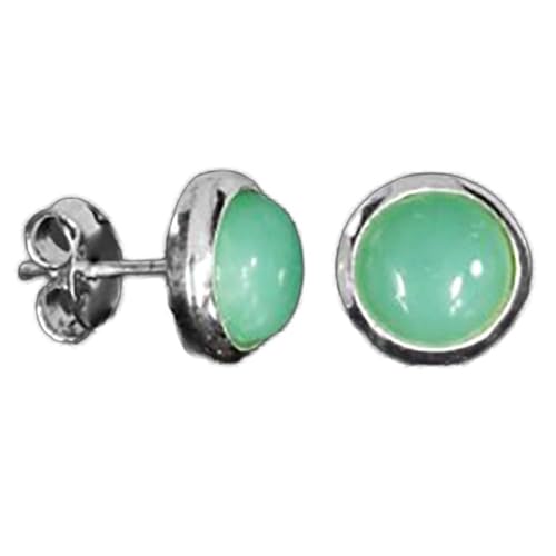 Chrysopras grün Edelstein Ohrstecker Echtsilber Chrysopras grün Edelstein Ohrstecker Echtsilber von Ulrike Schmitt Edelsteinkreationen