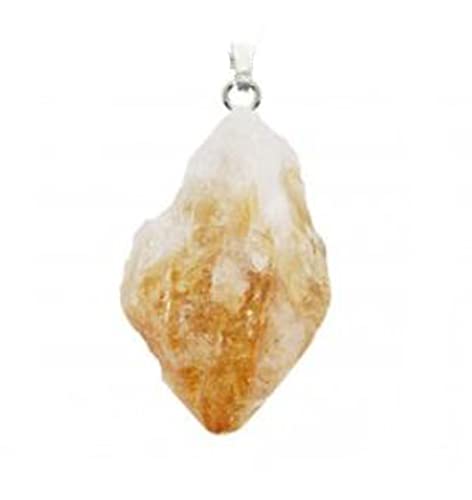 Citrin Zitrin Edelstein Rohstein Kristall Ketten Anhänger von Ulrike Schmitt Edelsteinkreationen