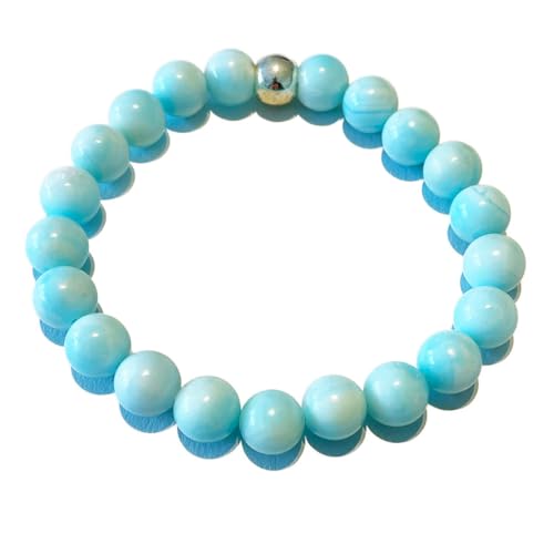 Hemimorphit mint blau Edelstein Kugel Armband Längen Wahl DisplayLength 18 von Ulrike Schmitt Edelsteinkreationen