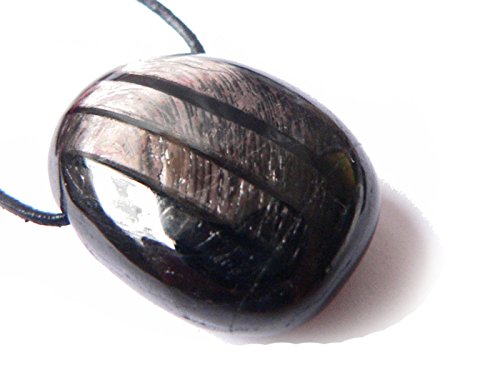 Hypersthen Edelstein Ketten Anhänger quer gebohrt von Ulrike Schmitt Edelsteinkreationen