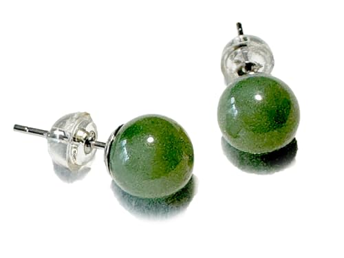 Jade nephrit grün Edelstein Ohrringe Ohrstecker 925 Echtsilber Jade nephrit grün Edelstein Ohrringe Ohrstecker 925 Echtsilber von Ulrike Schmitt Edelsteinkreationen